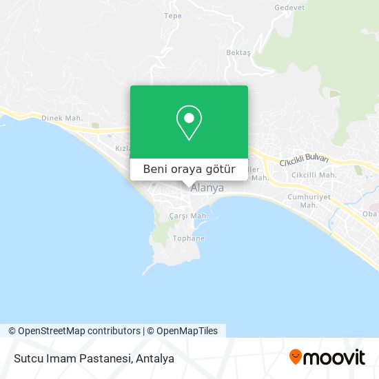Sutcu Imam Pastanesi harita
