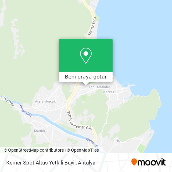 Kemer Spot Altus Yetkili Bayii harita