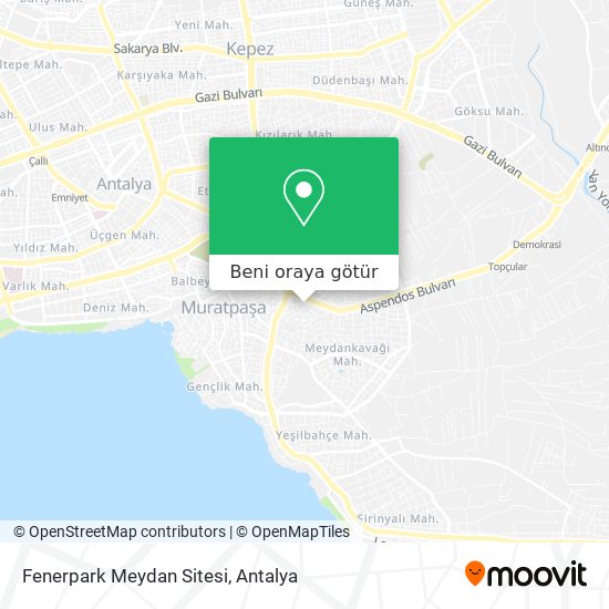 Fenerpark Meydan Sitesi harita