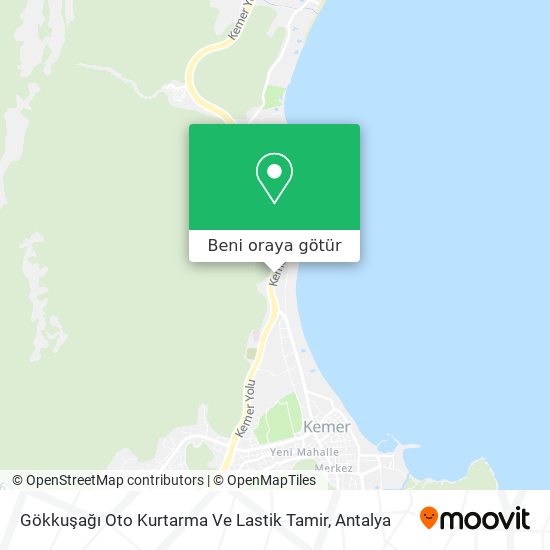 Gökkuşağı Oto Kurtarma Ve Lastik Tamir harita
