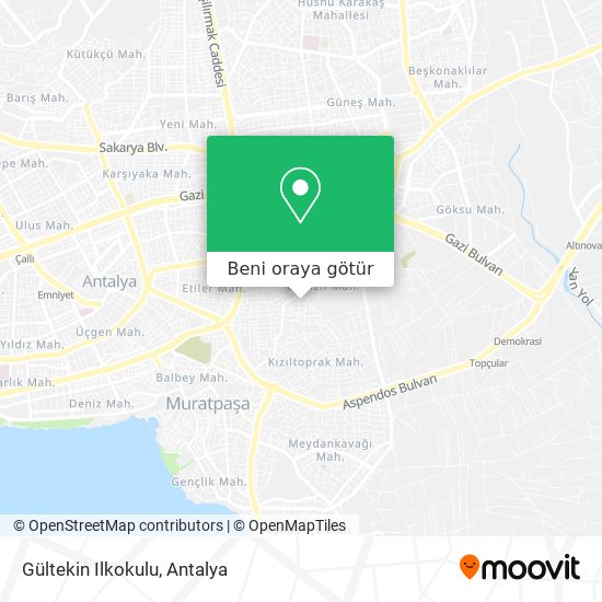 Gültekin Ilkokulu harita