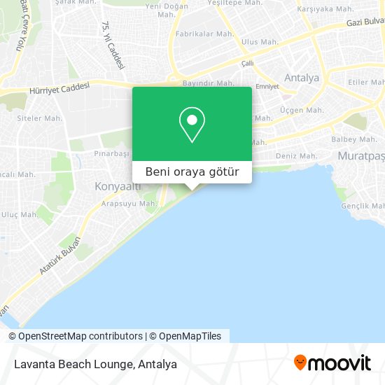 Lavanta Beach Lounge harita