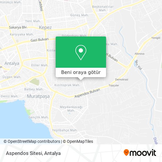 Aspendos Sitesi harita