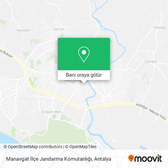 Manavgat İlçe Jandarma Komutanlığı harita