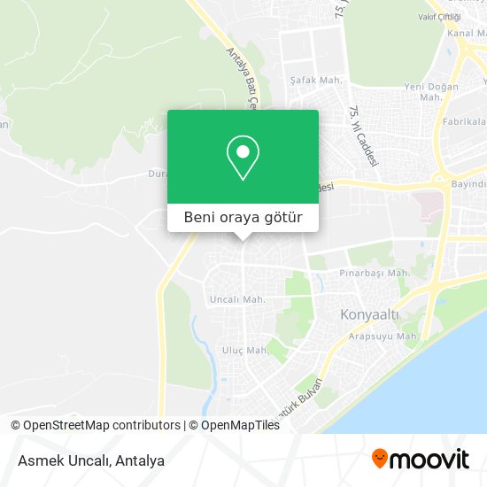 Asmek Uncalı harita