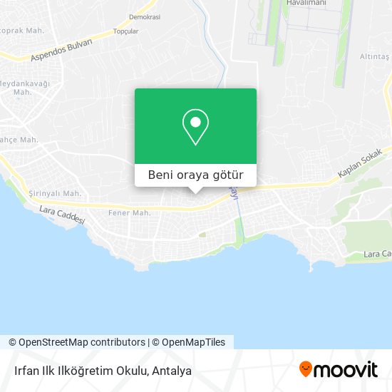 Irfan Ilk Ilköğretim Okulu harita