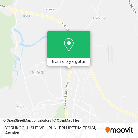 YÖRÜKOĞLU SÜT VE ÜRÜNLERİ ÜRETİM TESİSİ harita