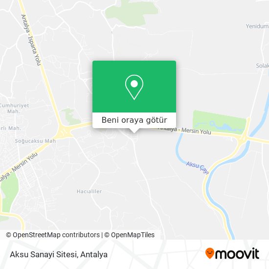 Aksu Sanayi Sitesi harita