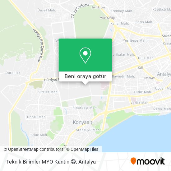 Teknik Bilimler MYO Kantin 😁 harita
