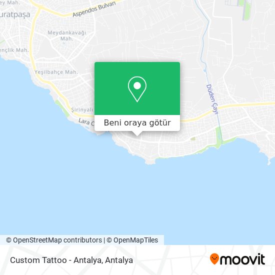 Custom Tattoo - Antalya harita