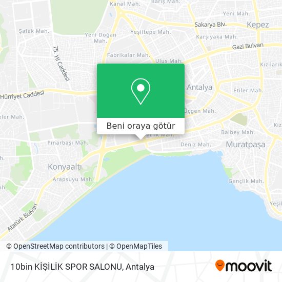 10bin KİŞİLİK SPOR SALONU harita