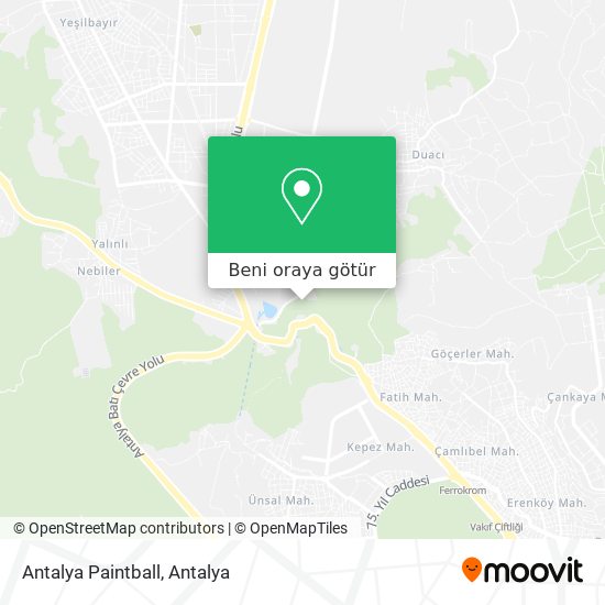 Antalya Paintball harita