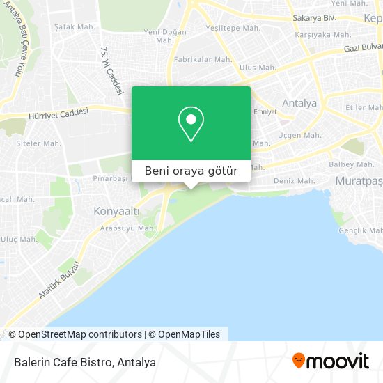 Balerin Cafe Bistro harita