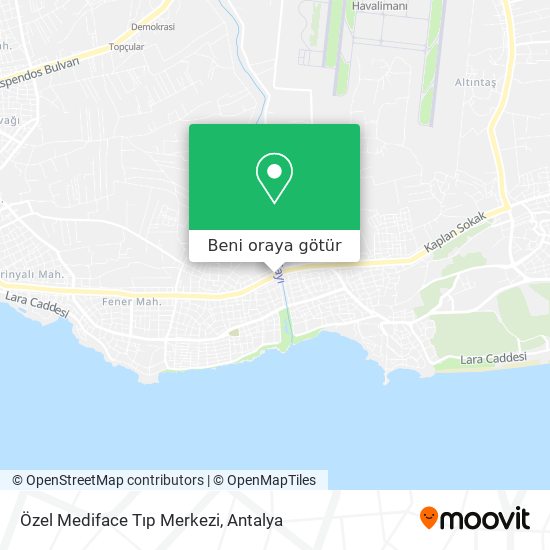 Özel Mediface Tıp Merkezi harita