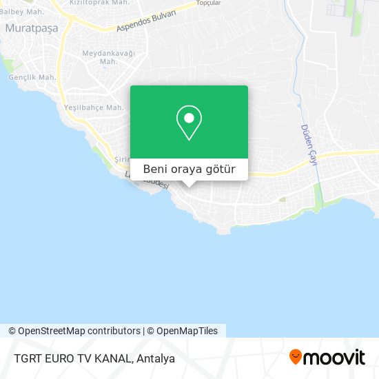 TGRT EURO TV KANAL harita