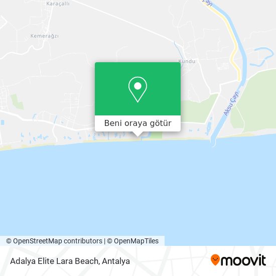Adalya Elite Lara Beach harita
