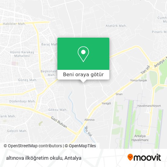 altınova ilköğretim okulu harita