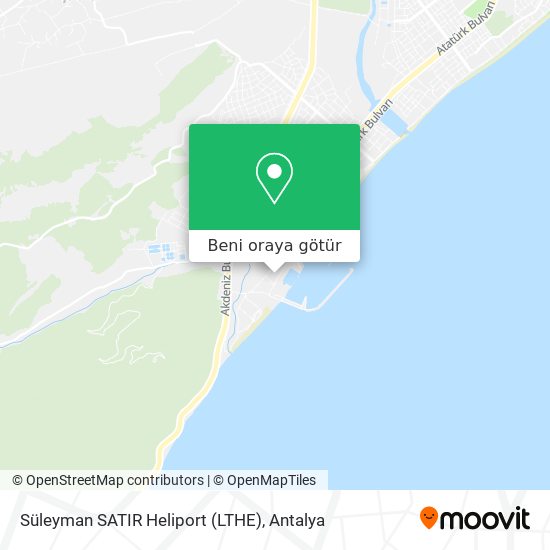 Süleyman SATIR Heliport (LTHE) harita