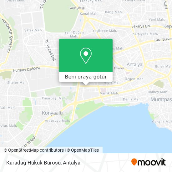 Karadağ Hukuk Bürosu harita