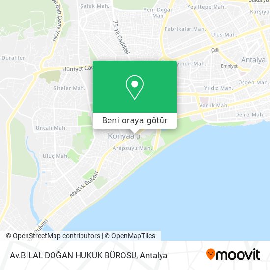 Av.BİLAL DOĞAN HUKUK BÜROSU harita