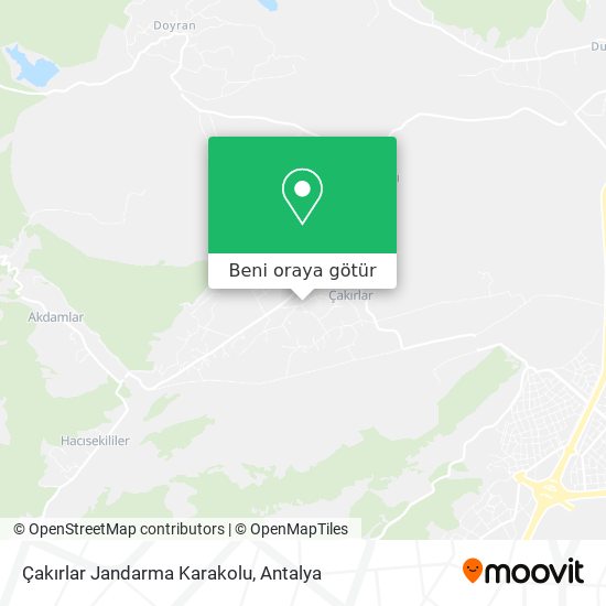 Çakırlar Jandarma Karakolu harita