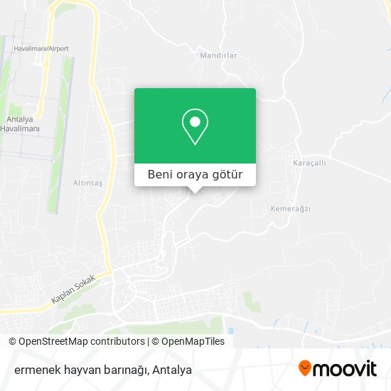 ermenek hayvan barınağı harita