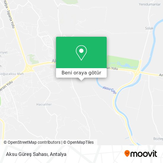 Aksu Güreş Sahası harita