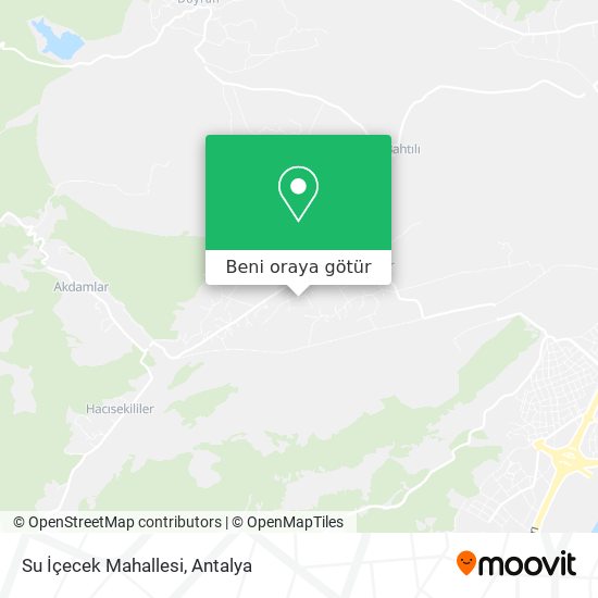 Su İçecek Mahallesi harita