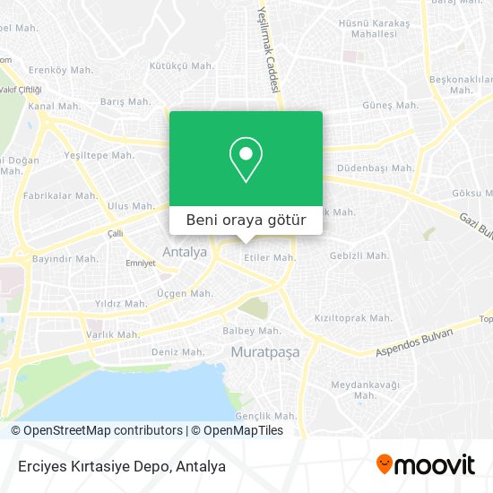 Erciyes Kırtasiye Depo harita