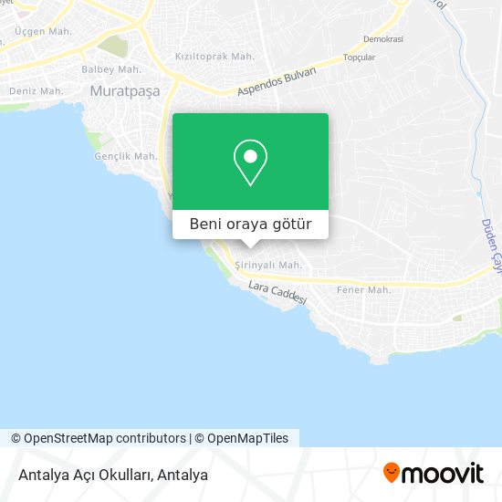 Antalya Açı Okulları harita