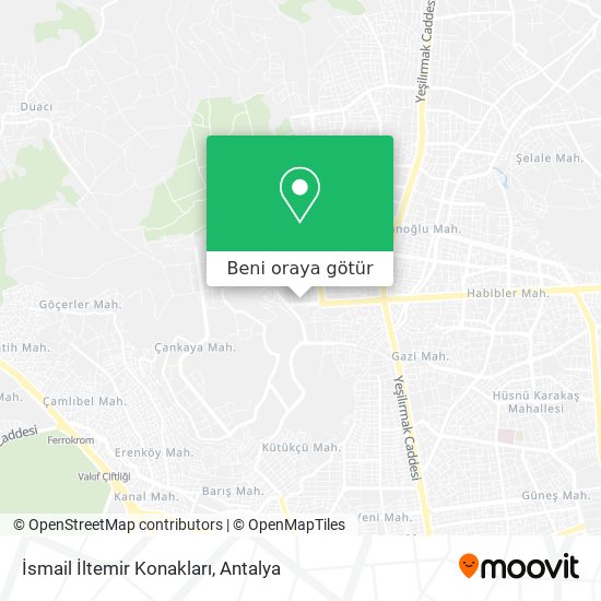 İsmail İltemir Konakları harita