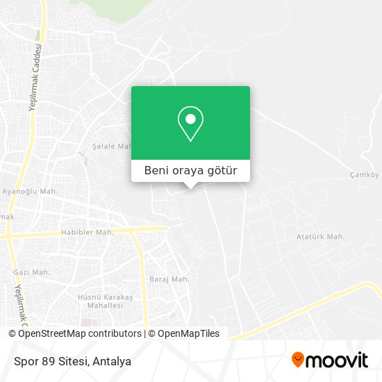 Spor 89 Sitesi harita