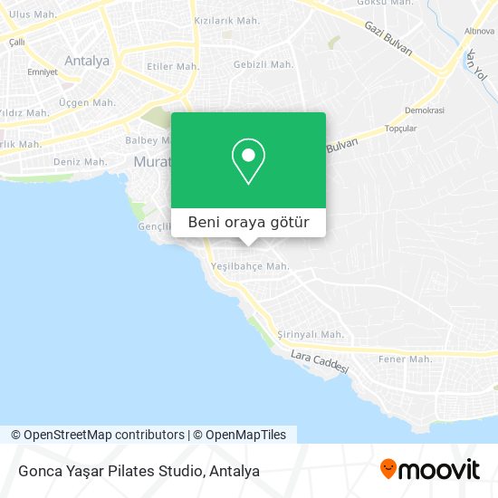 Gonca Yaşar Pilates Studio harita