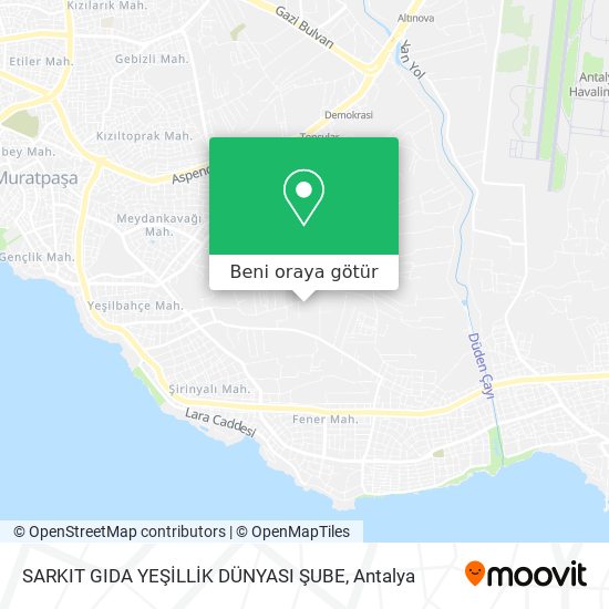 SARKIT GIDA YEŞİLLİK DÜNYASI ŞUBE harita