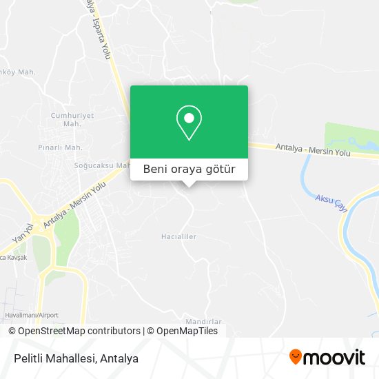 Pelitli Mahallesi harita