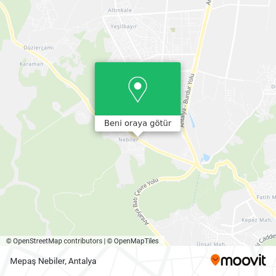 Mepaş Nebiler harita