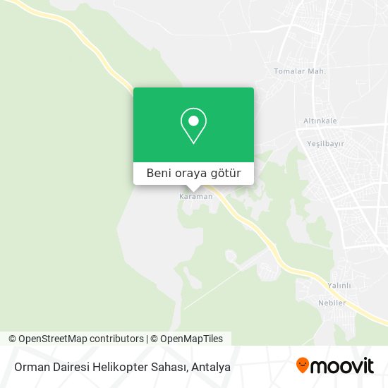 Orman Dairesi Helikopter Sahası harita