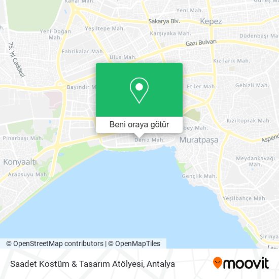 Saadet Kostüm & Tasarım Atölyesi harita