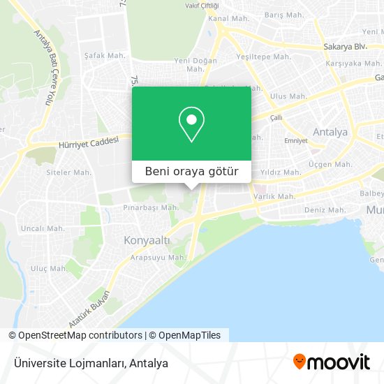Üniversite Lojmanları harita