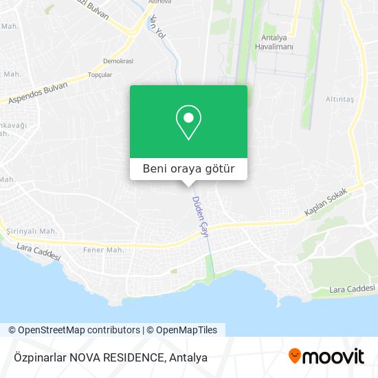 Özpinarlar NOVA RESIDENCE harita