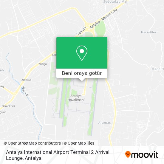 Antalya International Airport Terminal 2 Arrival Lounge harita