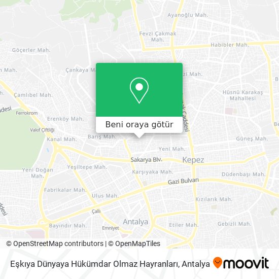 Eşkıya Dünyaya Hükümdar Olmaz Hayranları harita