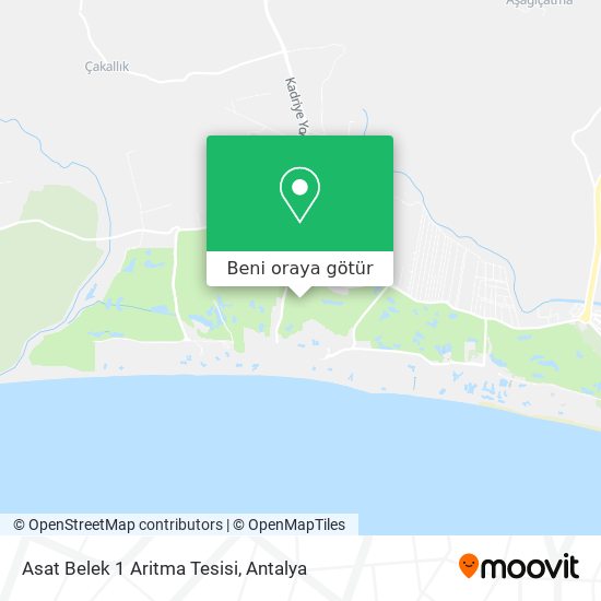 Asat Belek 1 Aritma Tesisi harita