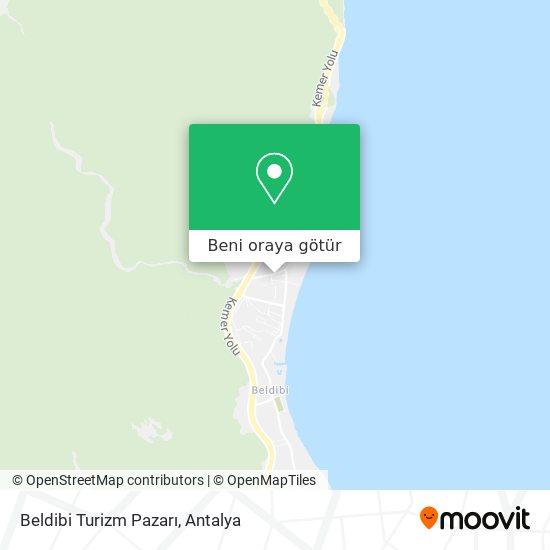 Beldibi Turizm Pazarı harita
