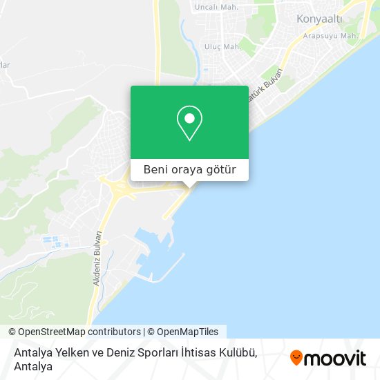 Antalya Yelken ve Deniz Sporları İhtisas Kulübü harita