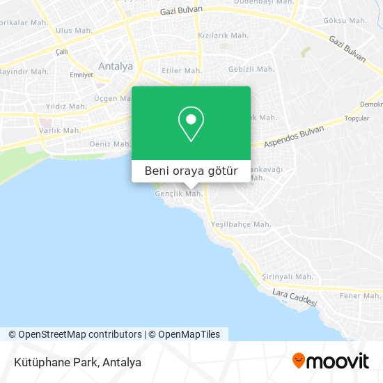 Kütüphane Park harita