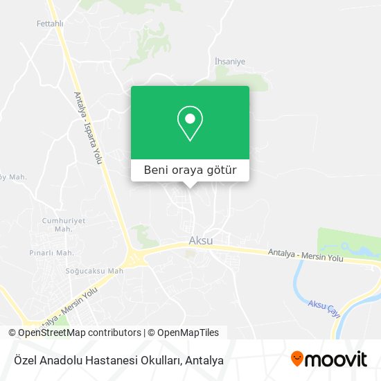 Özel Anadolu Hastanesi Okulları harita