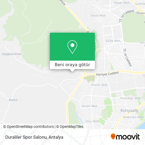 Duraliler Spor Salonu harita
