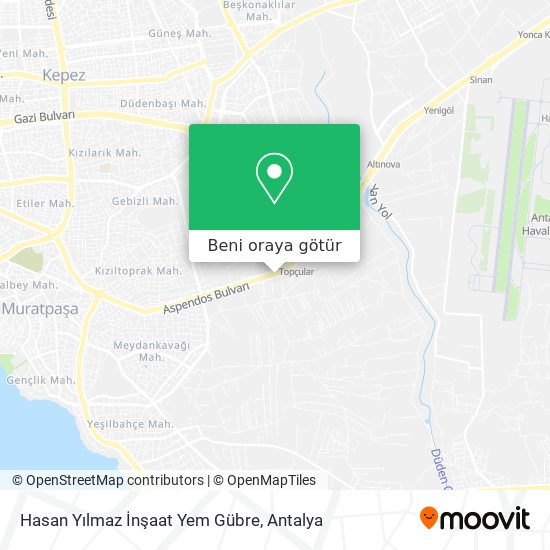 Hasan Yılmaz İnşaat Yem Gübre harita