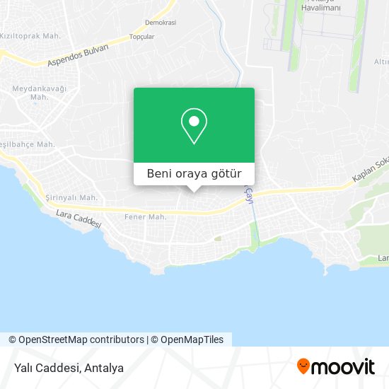Yalı Caddesi harita